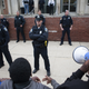 Hundreds of protesters gather outside a police station in Baltimore on April 23, 2015, to seek justice in the death of Freddie Gray.
Samuel Corum/Anadolu Agency/Getty Images